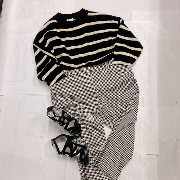 Houndstooth cropped pants - Picture 2 of 6